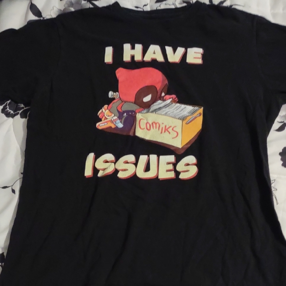 Marvel Black T-Shirt with Red Graphic